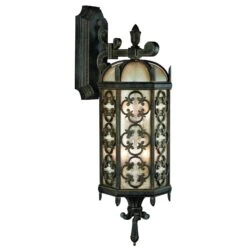 Fine Art Costa Del Sol Light 33 Inch Wrought Iron Outdoor Wall Sconce