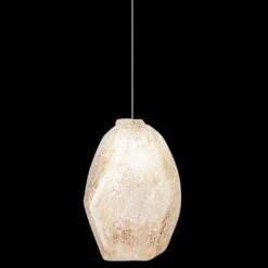 Fine Art Natural Inspirations 4.5" Natural Quartz Round Drop Light -Grayson-Living Fine Art Handcrafted Lighting Fine Art Natural Inspirations 45 Natural Quartz Round Drop Light 5