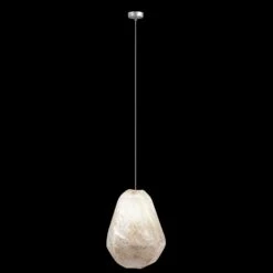 Fine Art Natural Inspirations 4.5" Natural Quartz Round Drop Light -Grayson-Living Fine Art Handcrafted Lighting Fine Art Natural Inspirations 45 Natural Quartz Round Drop Light 851840 19LD 3