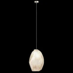 Fine Art Natural Inspirations 4.5" Natural Quartz Round Drop Light -Grayson-Living Fine Art Handcrafted Lighting Fine Art Natural Inspirations 45 Natural Quartz Round Drop Light 851840 28LD 4