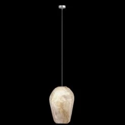 Fine Art Natural Inspirations 4.75" Natural Quartz Round Drop Light -Grayson-Living Fine Art Handcrafted Lighting Fine Art Natural Inspirations 475 Natural Quartz Round Drop Light 851840 17LD 3