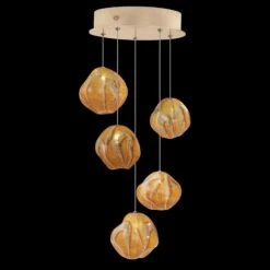 Fine Art Vesta 12" Round Pendant -Grayson-Living Fine Art Handcrafted Lighting Fine Art Vesta 12 Round Pendant 866340 22LD 4