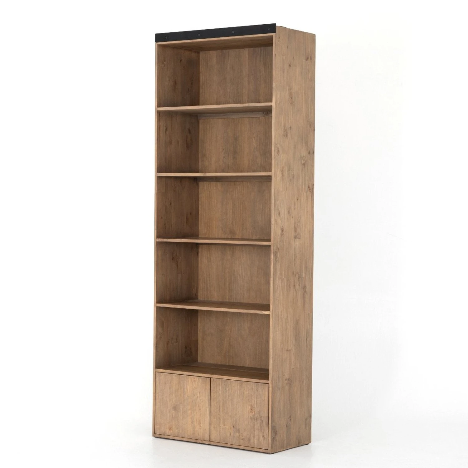 Four Hands Bane Bookshelf In Smoked Pine 16 Four Hands Bane Bookshelf In Smoked Pine - Image 16