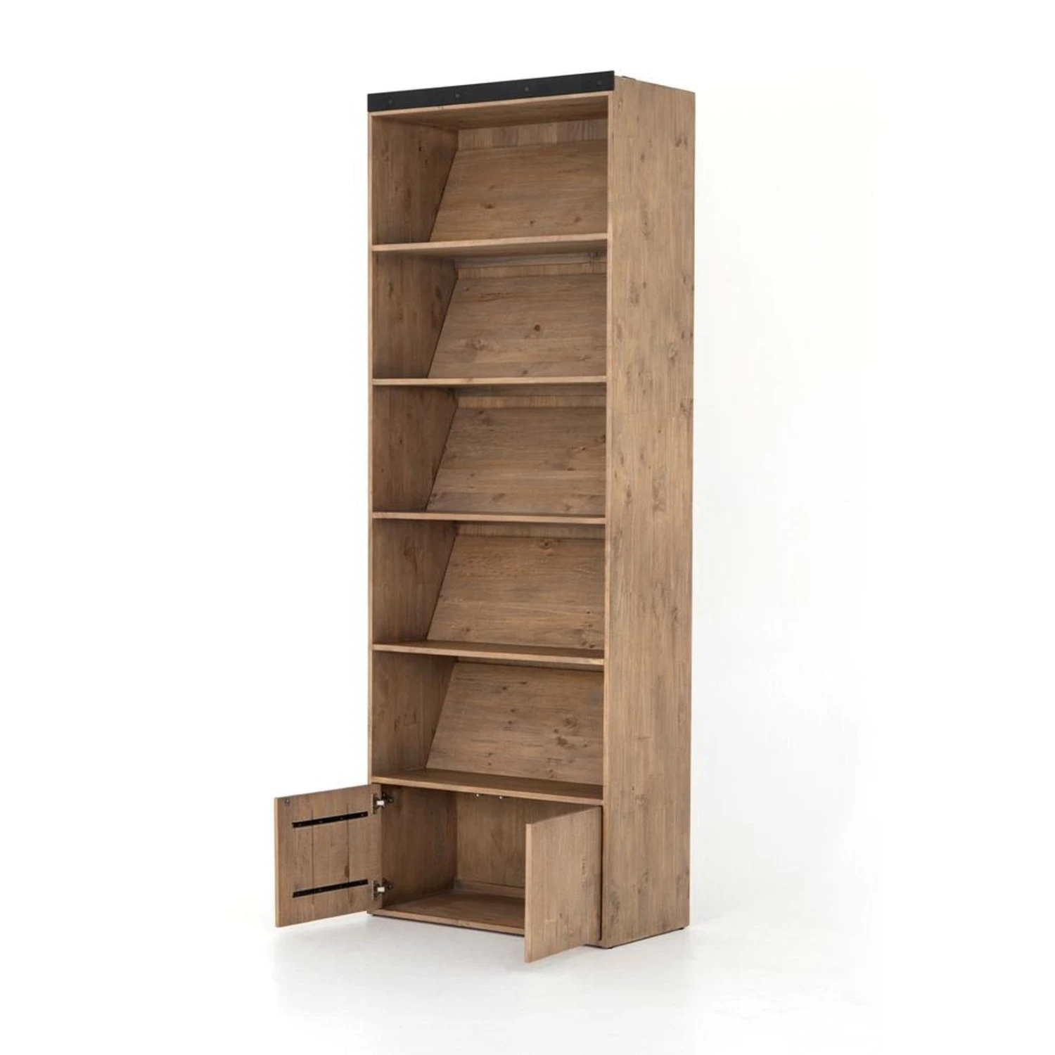 Four Hands Bane Bookshelf In Smoked Pine 19 Four Hands Bane Bookshelf In Smoked Pine - Image 19
