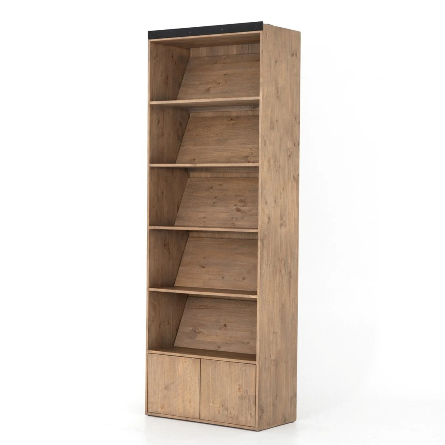 Four Hands Bane Bookshelf In Smoked Pine 14 Four Hands Bane Bookshelf In Smoked Pine - Image 14