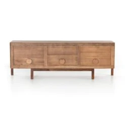 Four Hands Reza Media Console -Grayson-Living Four Hands Reza Media Console Smoked Honey 108962 001 5
