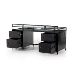 Four Hands Shadow Box Executive Desk -Grayson-Living Four Hands Shadow Box Executive Desk 3