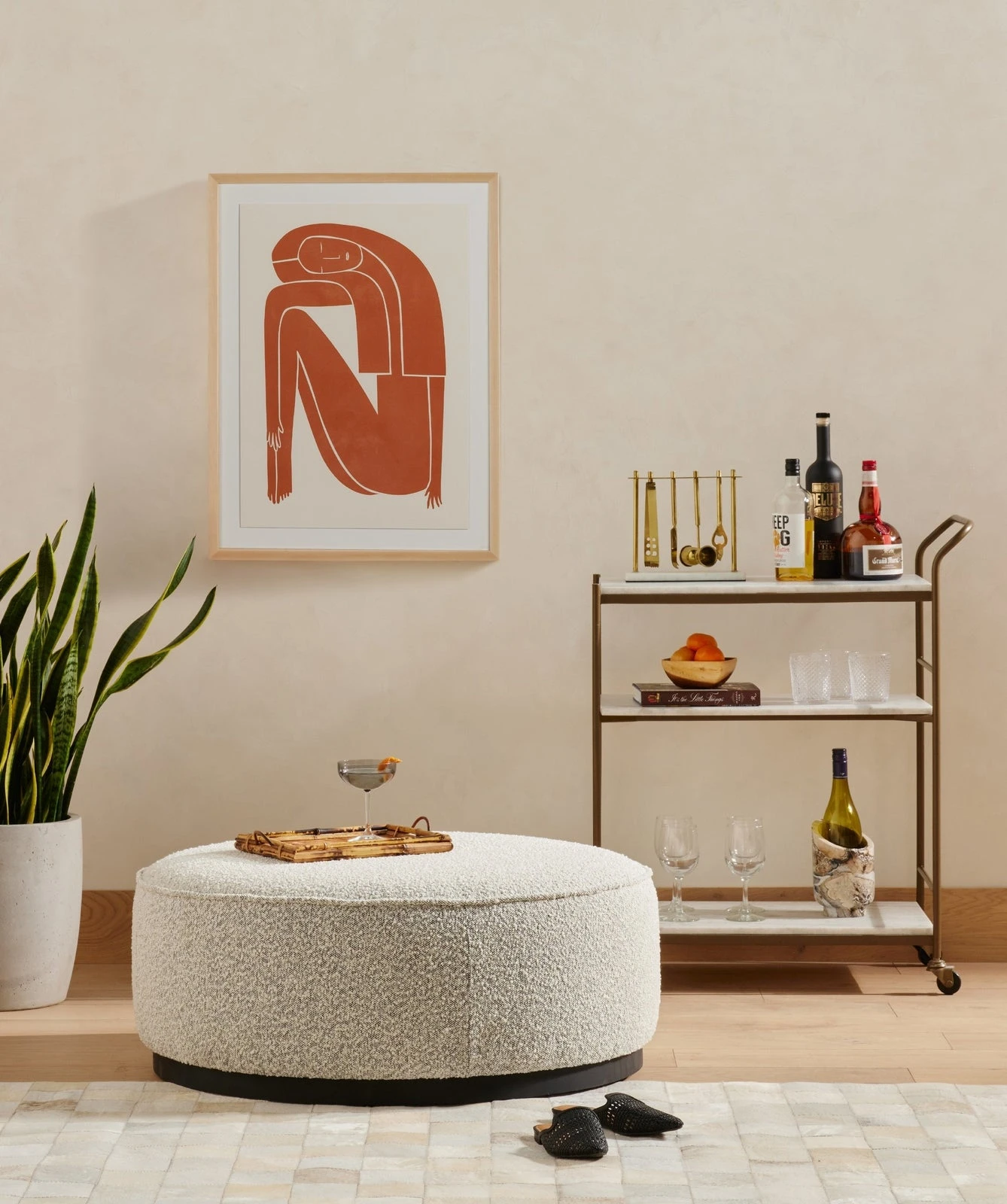 Four Hands Sinclair Large Round Ottoman 13 Four Hands Sinclair Large Round Ottoman - Image 13