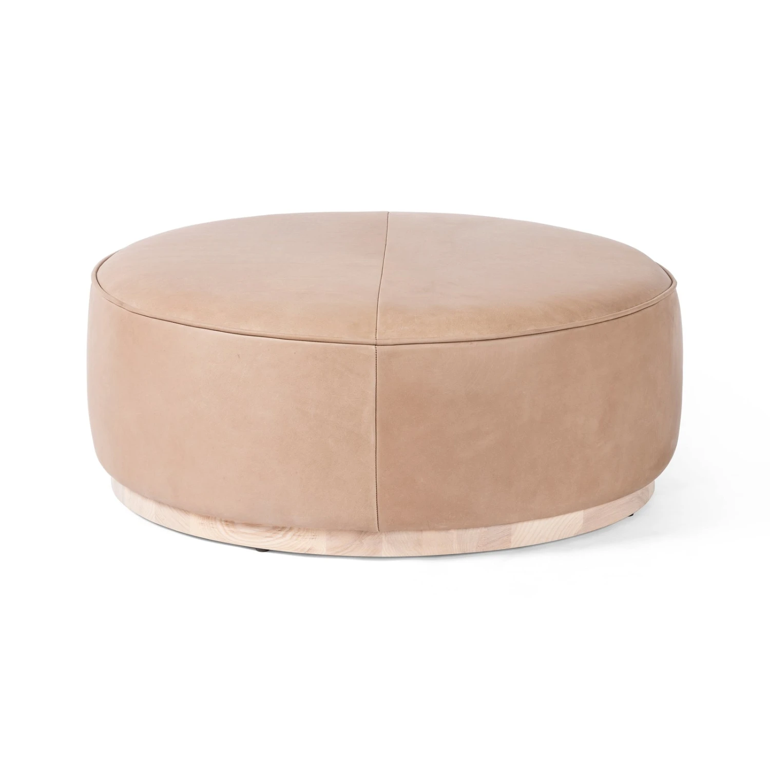 Four Hands Sinclair Large Round Ottoman 2 Four Hands Sinclair Large Round Ottoman - Image 2