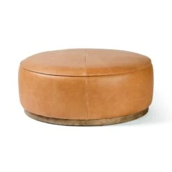 Four Hands Sinclair Large Round Ottoman 37 Four Hands Sinclair Large Round Ottoman -Grayson-Living Four Hands Sinclair Large Round Ottoman 27