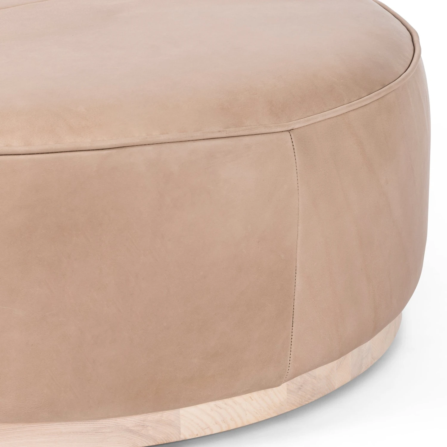 Four Hands Sinclair Large Round Ottoman 4 Four Hands Sinclair Large Round Ottoman - Image 4