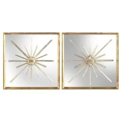 John Richard Set Of Two Star-Crossed Circle And Diamond Wall Art