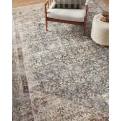 Amber Lewis Georgie Teal / Antique Rug DC10 16 Amber Lewis Georgie Teal / Antique Rug DC10 -Grayson-Living GEORGER 04TEAN 16
