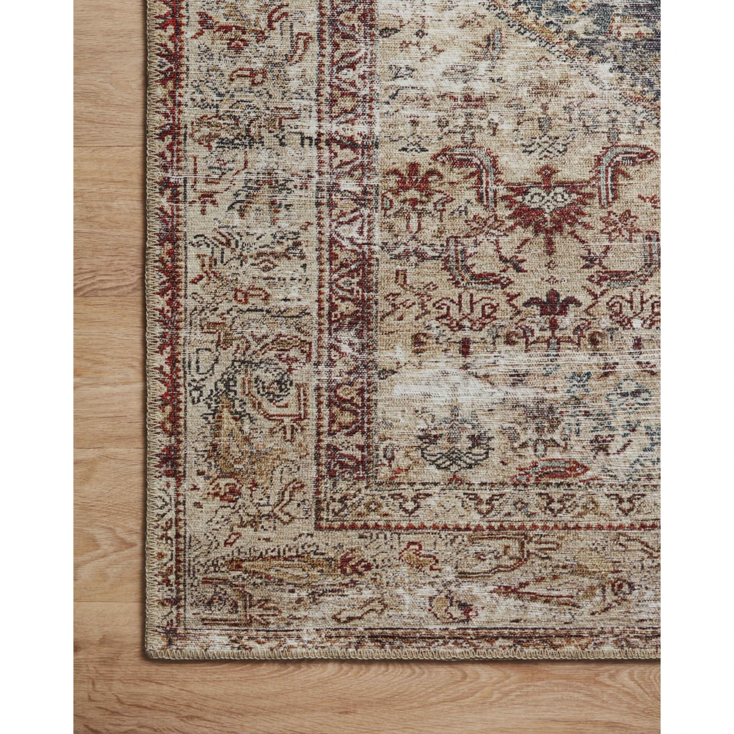 Amber Lewis Georgie Teal / Antique Rug DC10 10 Amber Lewis Georgie Teal / Antique Rug DC10 - Image 10