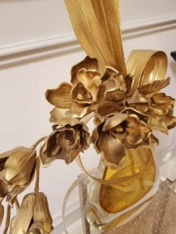 John Richard Gold Botanical / Vase Display Floor Sample -Grayson-Living GoldBotanical CloseUp