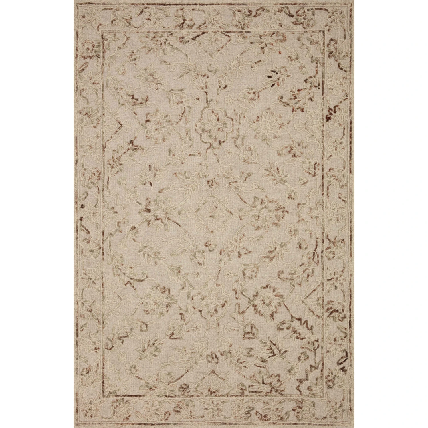 Loloi II Halle HAE-02 Natural / Sage Rug DC10 1 Loloi II Halle HAE-02 Natural / Sage Rug DC10