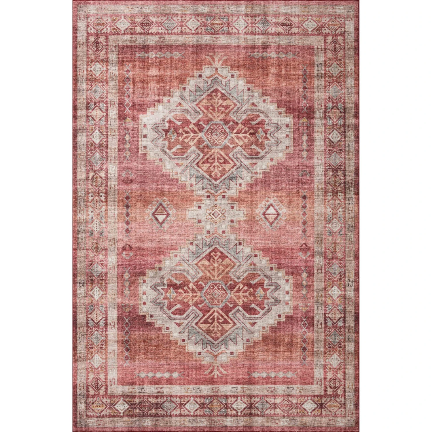Loloi II Heidi HEI-03 Sunset / Natural Rug DC10 1 Loloi II Heidi HEI-03 Sunset / Natural Rug DC10