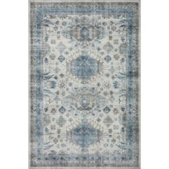 Loloi II Heidi HEI-04 Ivory / Ocean Rug DC10