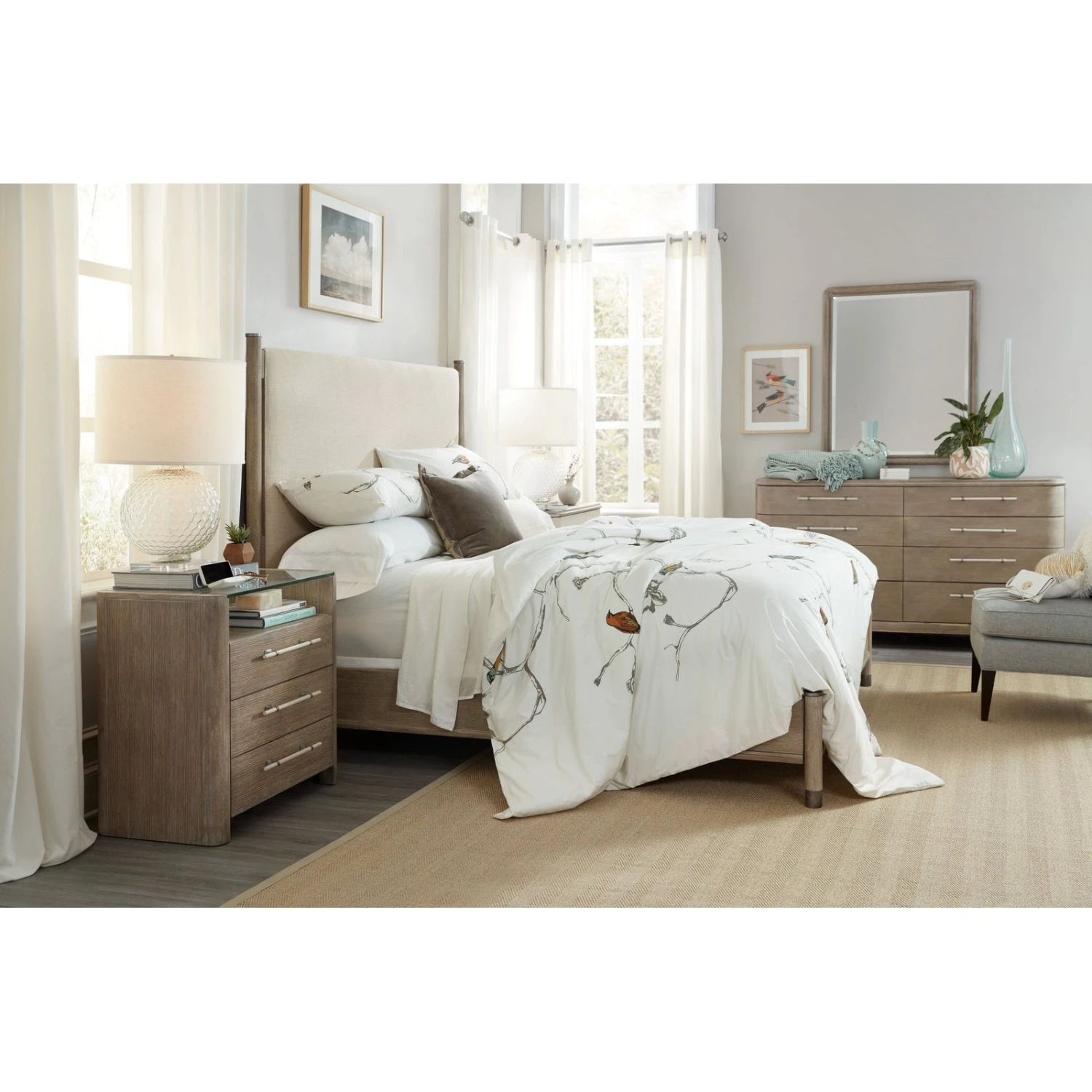 Hooker Furniture Affinity Upholstered Bed 2 Hooker Furniture Affinity Upholstered Bed - Image 2