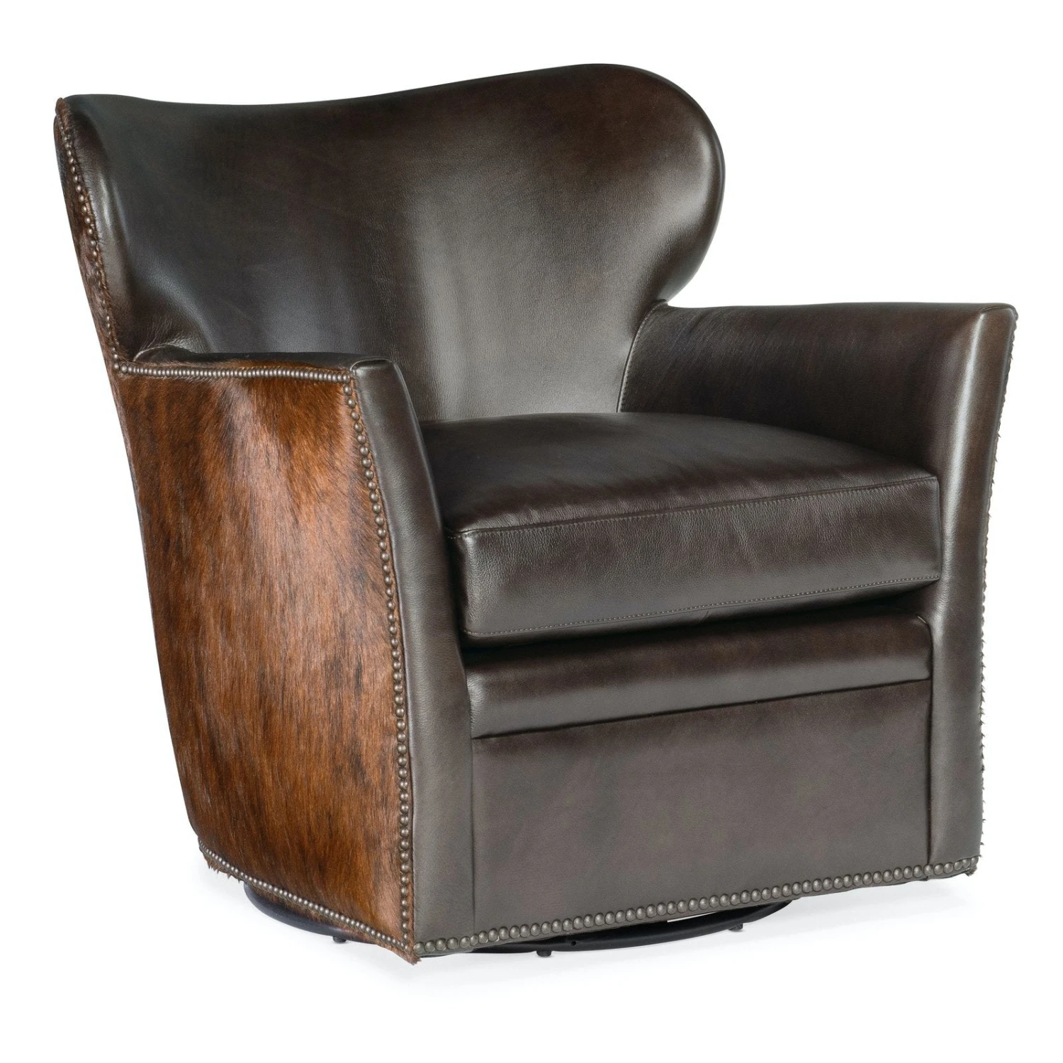 Hooker Furniture Kato Leather Swivel Chair 1 Hooker Furniture Kato Leather Swivel Chair