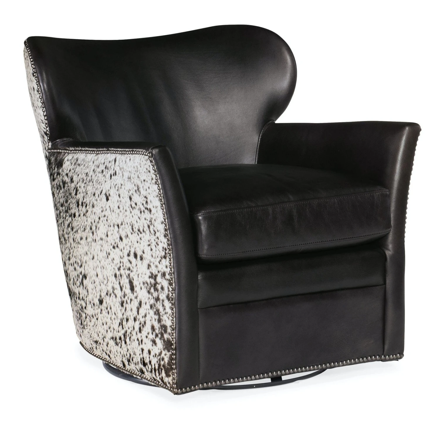 Hooker Furniture Kato Leather Swivel Chair 4 Hooker Furniture Kato Leather Swivel Chair - Image 4