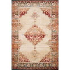 Loloi II Isadora ISA-04 Ant. Ivory / Sunset Rug DC10