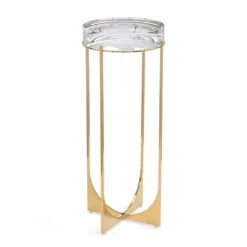 John Richard Svelte Martini Table II, Brass