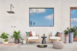 Four Hands Phoenix Outdoor Accent Stool -Grayson-Living JLAN 167A 1