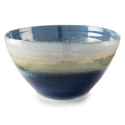 John Richard Reactive Blue And Cream Bowl - 10180