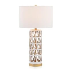 John Richard Lattice Carved Table Lamp