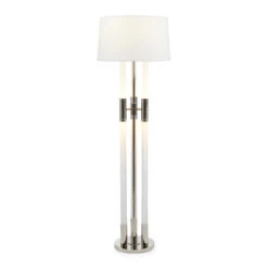 John Richard Nickel Troika Floor Lamp