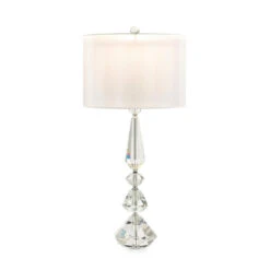 John Richard Balustered Crystal Table Lamp