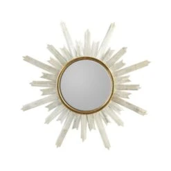 John Richard Selenite Starburst Mirror