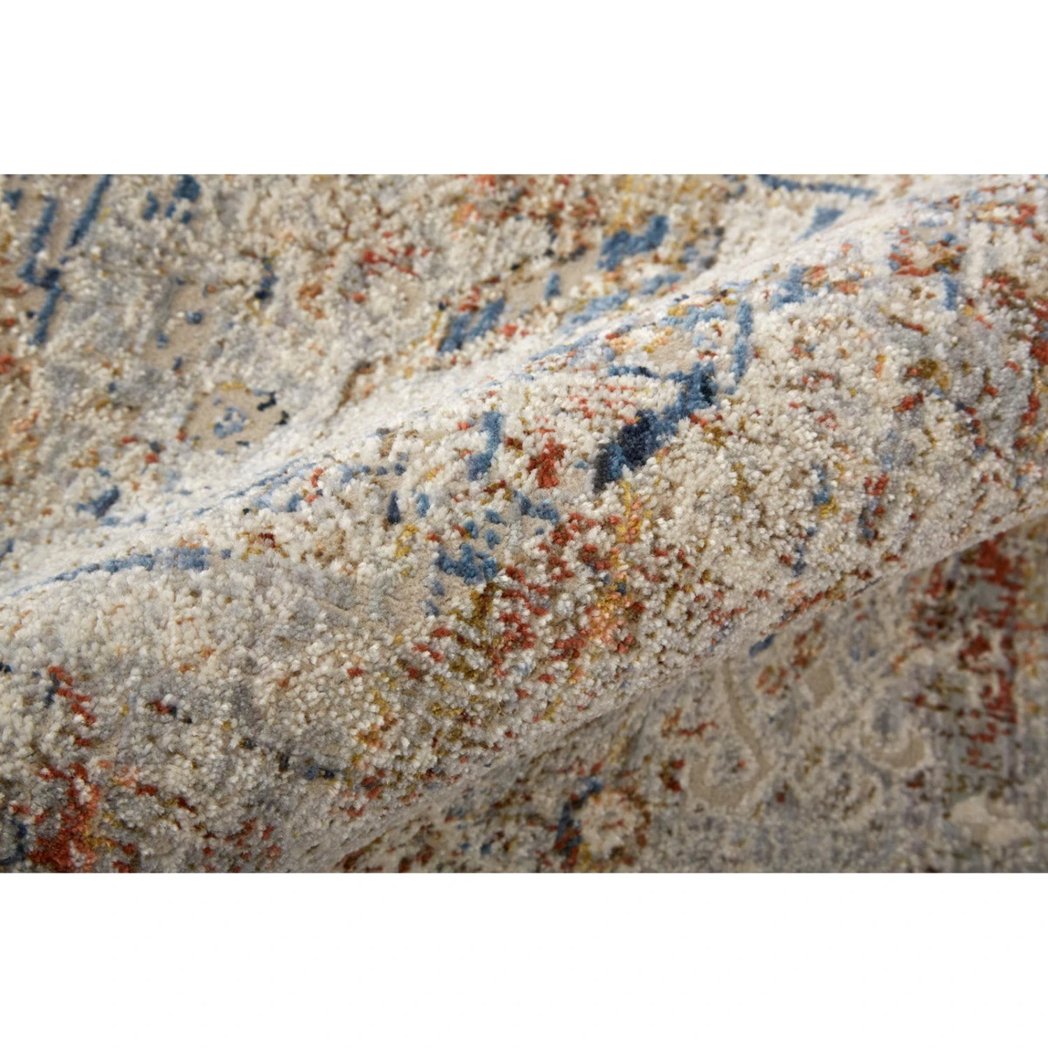 Feizy Kaia 39GJF Transitional Medallion In Tan/Orange/Red 4 Feizy Kaia 39GJF Transitional Medallion In Tan/Orange/Red - Image 4