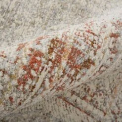 Feizy Kaia 39GKF Transitional Distressed In Tan/Ivory/Orange 12 Feizy Kaia 39GKF Transitional Distressed In Tan/Ivory/Orange -Grayson-Living KAI39GKFGRYRSTB00 5