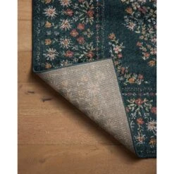 Rifle Paper Laurel LAU-02 Rug Navy DC10 -Grayson-Living LAULLAU 02NV00 26