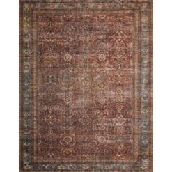 Loloi II Layla LAY-01 Brick / Blue Rug DC10