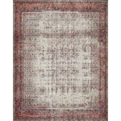 Loloi II Layla LAY-12 Ivory / Brick Rug DC10