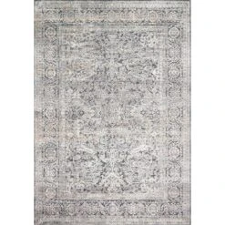 Loloi II Lucia LUC-03 Steel / Ivory Rug DC10