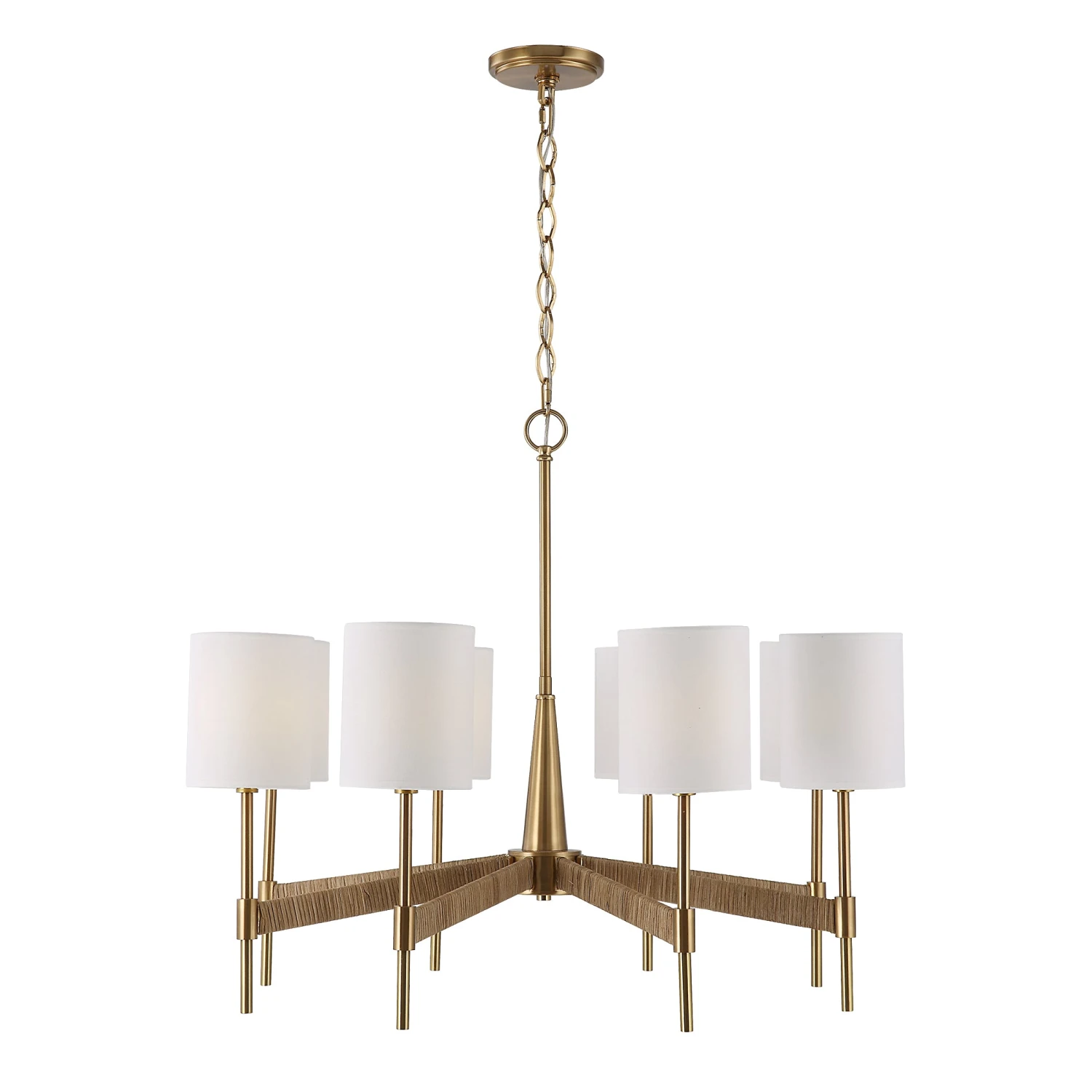 Uttermost Lautoka Rattan 8 Light Chandelier 4 Uttermost Lautoka Rattan 8 Light Chandelier - Image 4