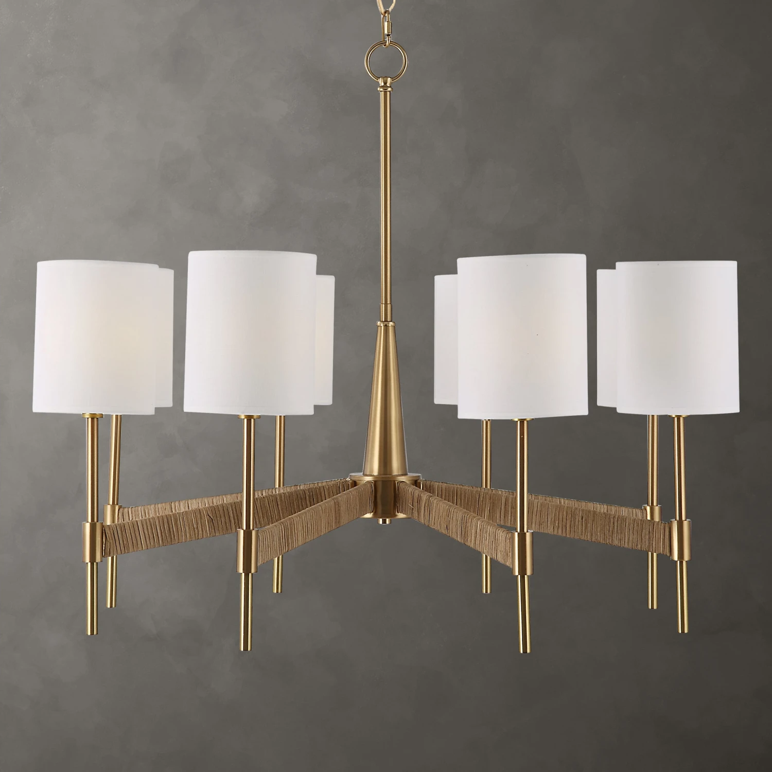 Uttermost Lautoka Rattan 8 Light Chandelier 2 Uttermost Lautoka Rattan 8 Light Chandelier - Image 2