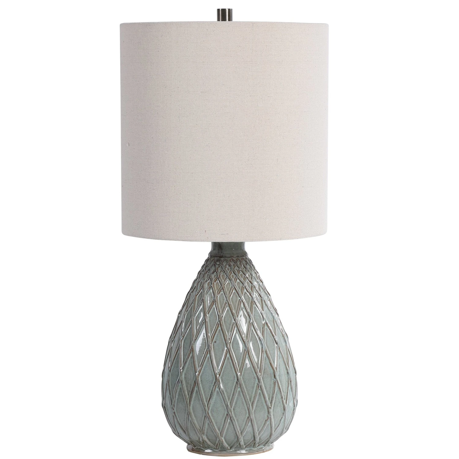 Modern Accents Textured Pattern Ceramic Table Lamp 2 Modern Accents Textured Pattern Ceramic Table Lamp - Image 2