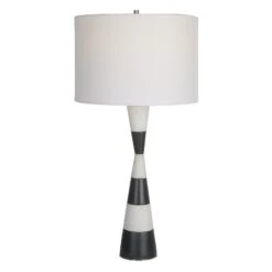 Uttermost Bandeau Banded Stone Table Lamp