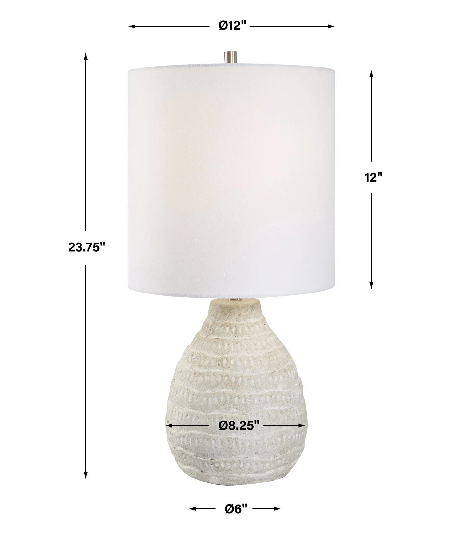 Modern Accents Textured Organic Shaped Porcelain Ceramic Table Lamp 3 Modern Accents Textured Organic Shaped Porcelain Ceramic Table Lamp - Image 3