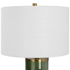 Modern Accents Metal Base Cylinder Ceramic Table Lamp -Grayson-Living LMP 14325 W26118 1 A4 SHADE DETAIL