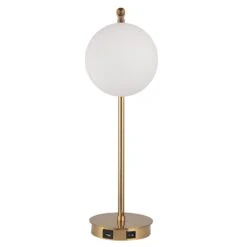Modern Accents Contemporary Desk Lamp -Grayson-Living LMP 14509 W26131 1 A3 FRONT LIGHT OFF