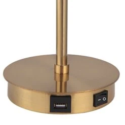Modern Accents Contemporary Desk Lamp -Grayson-Living LMP 14509 W26131 1 A5 BASE DETAIL