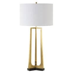 Uttermost Crossroads Brass Table Lamp 11 Uttermost Crossroads Brass Table Lamp -Grayson-Living LMP 14560 30345 A1 LIGHT OFF