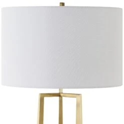 Uttermost Crossroads Brass Table Lamp 12 Uttermost Crossroads Brass Table Lamp -Grayson-Living LMP 14560 30345 A4 SHADE LIGHT OFF