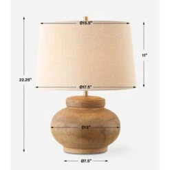 Uttermost Urbino Aged Terracotta Table Lamp -Grayson-Living LMP 14561 30346 1 dims
